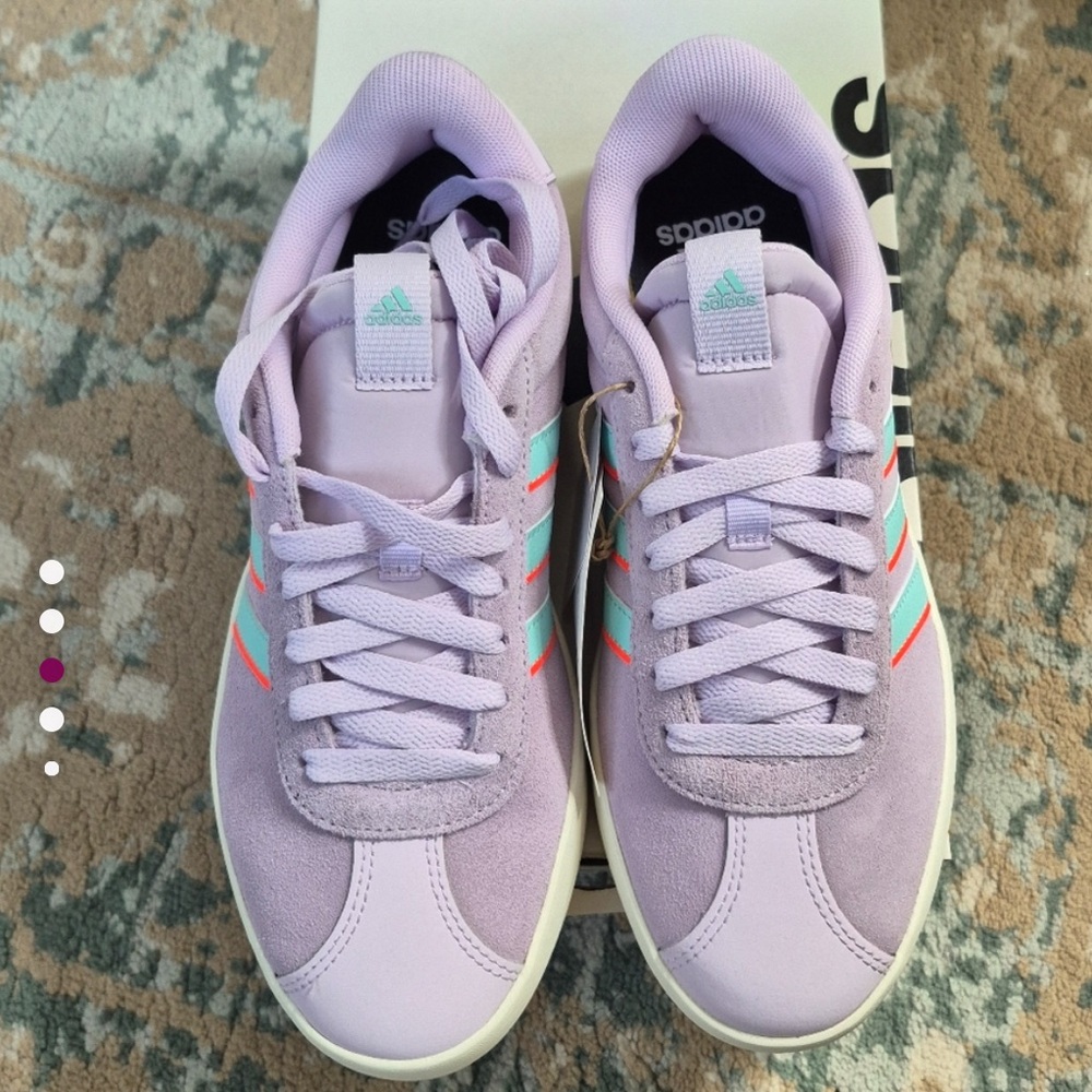 Adidas Lavender VL Court Sneakers